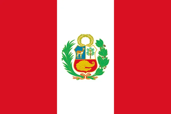 Peru flagga — Stockfoto