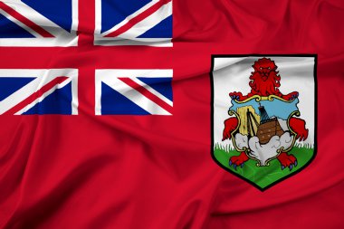 Bermuda bayrak sallayarak