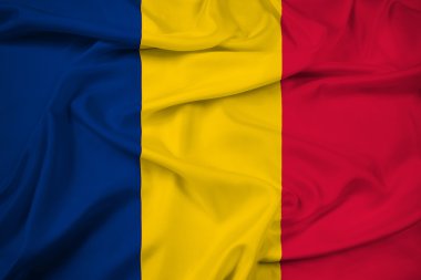 Çad bayrağı sallayarak