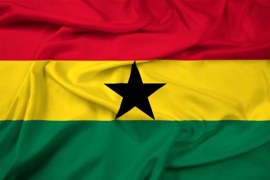 Gana bayrak sallayarak