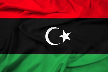 Waving Libya Flag clipart