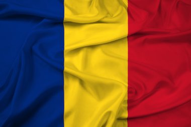 Romanya bayrağı sallayarak