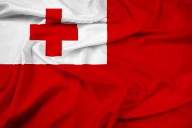 Tonga bayrak sallayarak