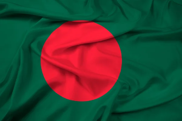 Machać flaga Bangladeszu — Zdjęcie stockowe