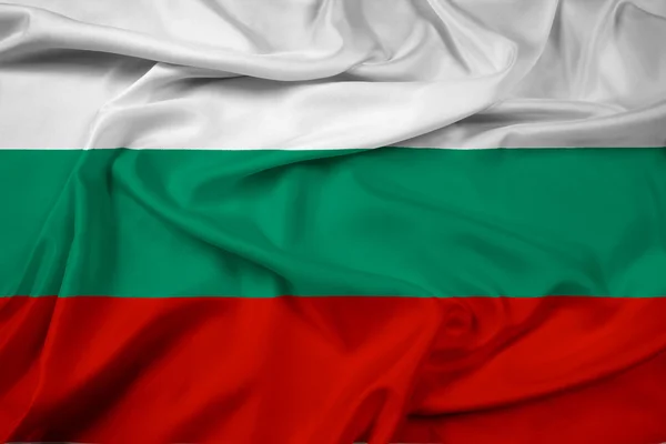 Ondeando bandera de Bulgaria —  Fotos de Stock