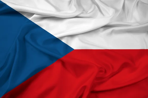 Ondeando bandera de República Checa —  Fotos de Stock
