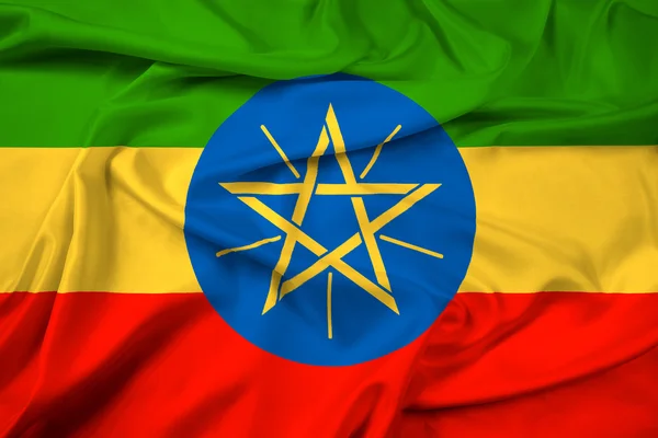 Drapeau de l'Ethiopie — Photo