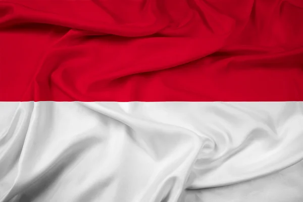 Sventolando bandiera indonesia — Foto Stock