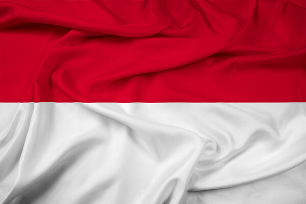 Waving Indonesia Flag