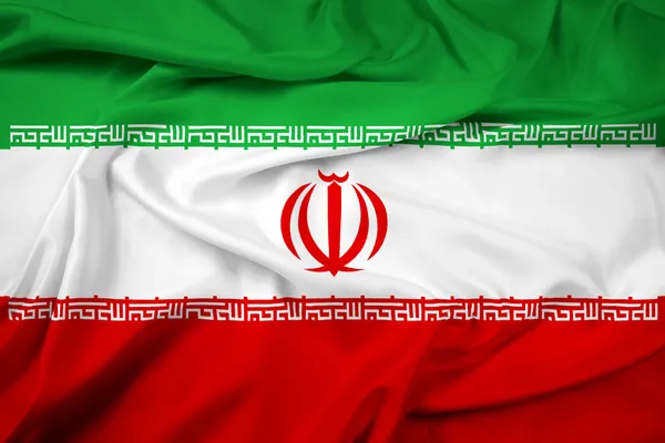 Viftar iran flagga — Stockfoto