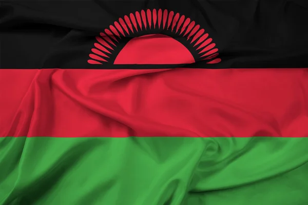 Bandeira do Malawi acenando — Fotografia de Stock