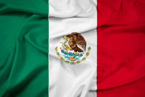 Wapperende vlag van mexico — Stockfoto