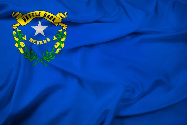 ネバダ州の旗を振っています。 — ストック写真