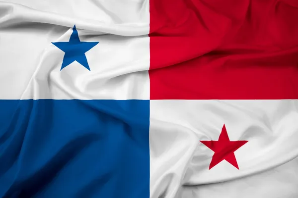 Waving Panama Flag — Stock Photo, Image