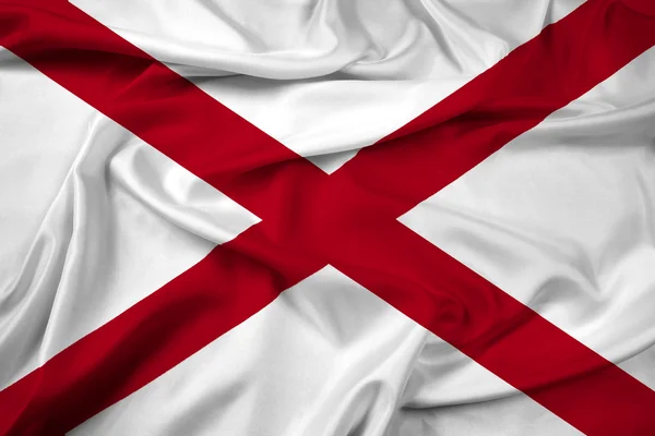 Waving Alabama State Flag — Stock Photo, Image