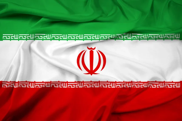 Wapperende vlag van iran — Stockfoto