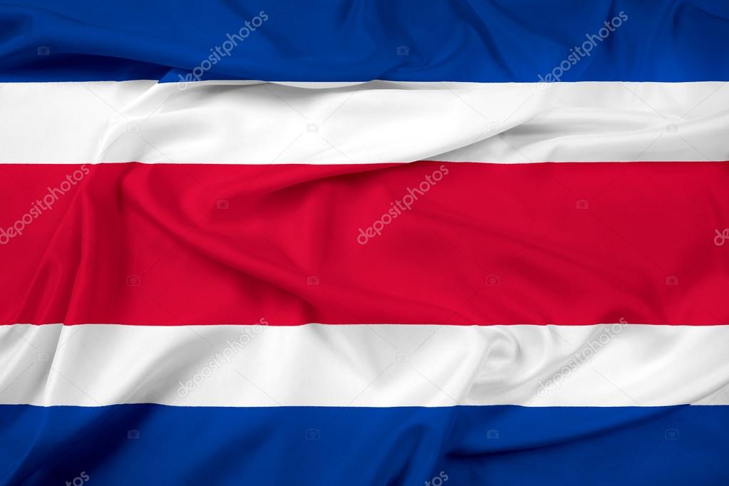 Waving Costa Rica Flag