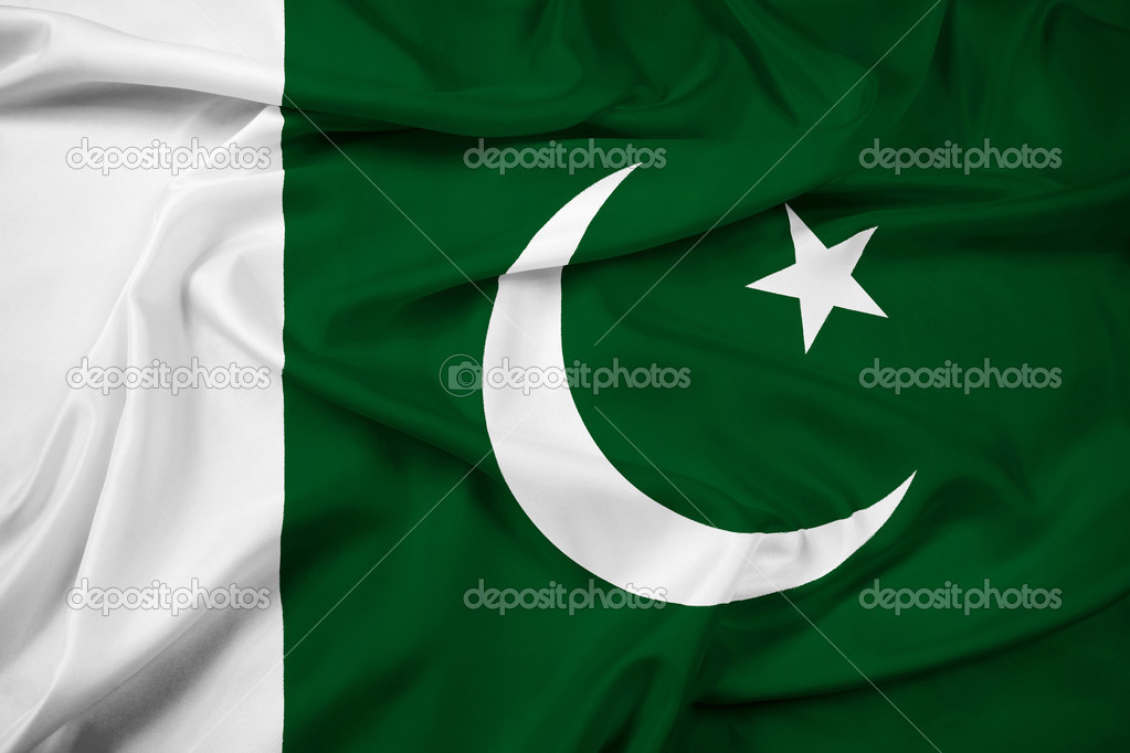 Waving Pakistan Flag
