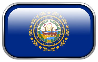 Hakkari Devlet bayrağı dikdörtgen parlak düğme