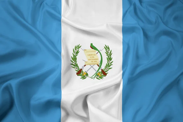 Ondeando la bandera de Guatemala — Foto de Stock