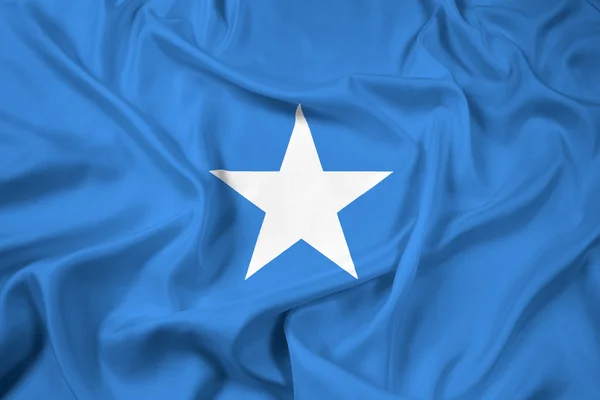 Somali bayrağı sallıyor — Stok fotoğraf
