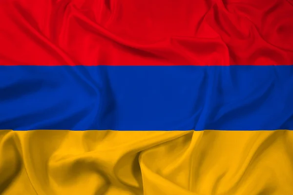 Viftar Armenien flagga — Stockfoto