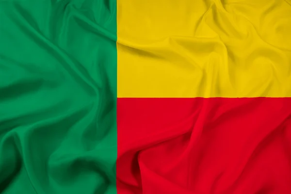 Wapperende vlag van benin — Stockfoto