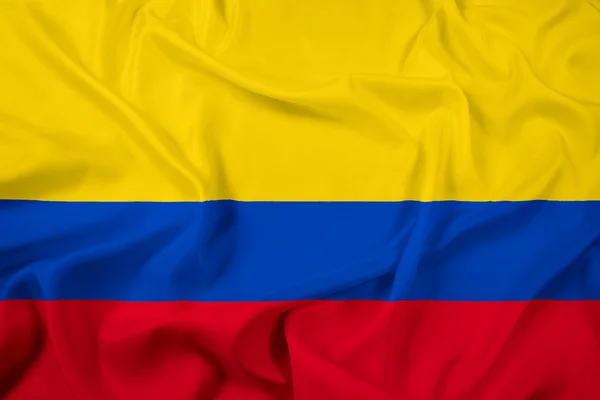 Zwaaiende vlag colombië — Stockfoto