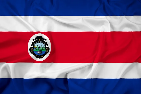 Integetett zászló costa rica — Stock Fotó