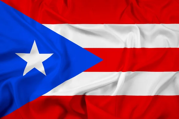 Waving Puerto Rico Flag — Stock Photo, Image