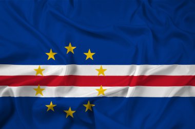 Cape verde bayrak sallayarak