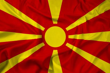 Makedonya bayrak sallayarak