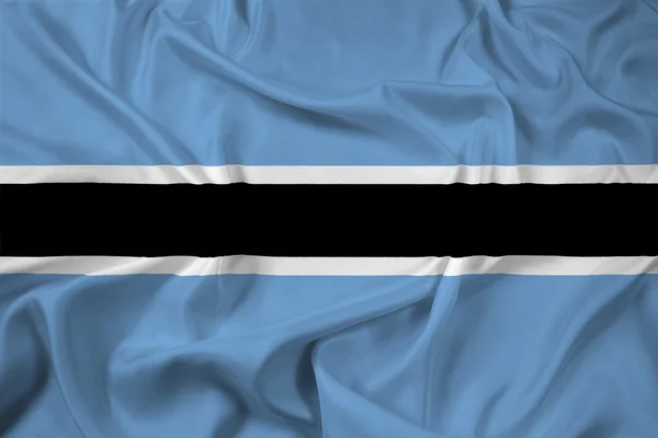 Botsvana bayrağı sallayarak — Stok fotoğraf