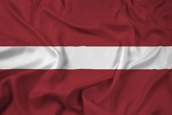 Waving Latvia Flag — Stock Photo, Image