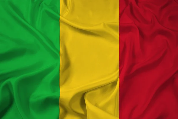Bandeira do Mali acenando — Fotografia de Stock