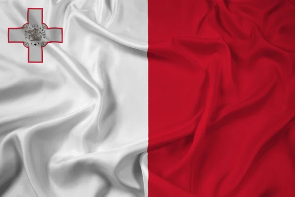 Acenando Bandeira de Malta — Fotografia de Stock