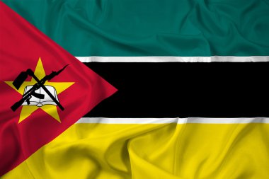 Mozambik bayrak sallayarak