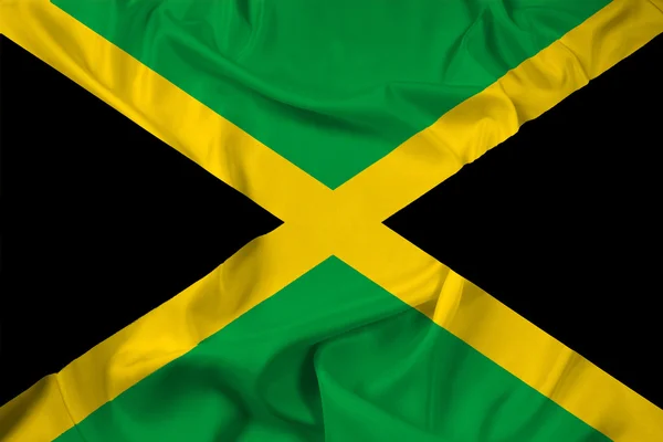 Acenando bandeira da Jamaica — Fotografia de Stock