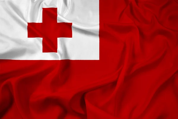 Waving Tonga Flag — Stock Photo, Image