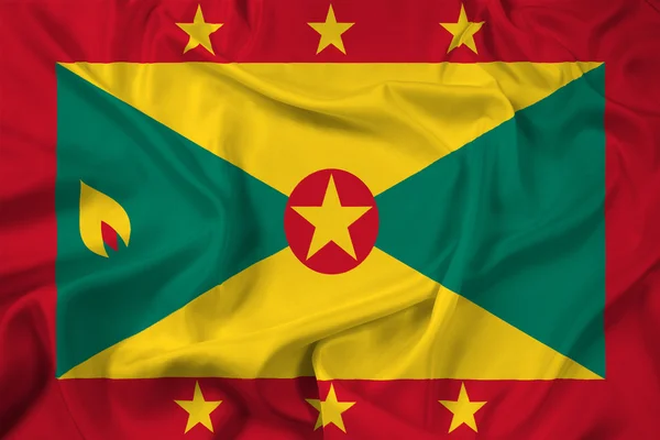 Waving Grenada Flag — Stock Photo, Image