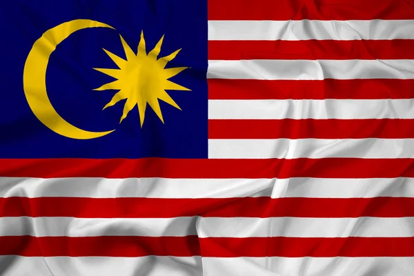 Viftar malaysia flagga — Stockfoto