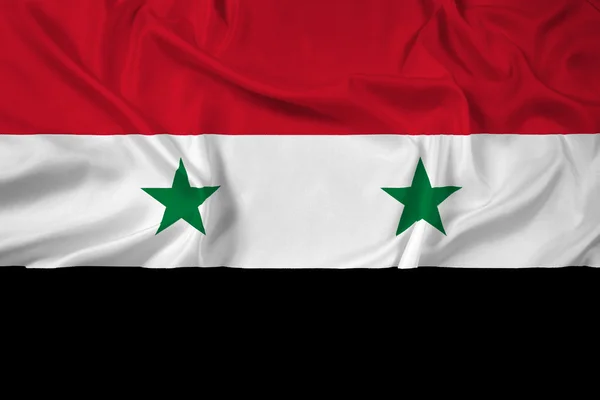 Viftar Syrien flagga — Stockfoto