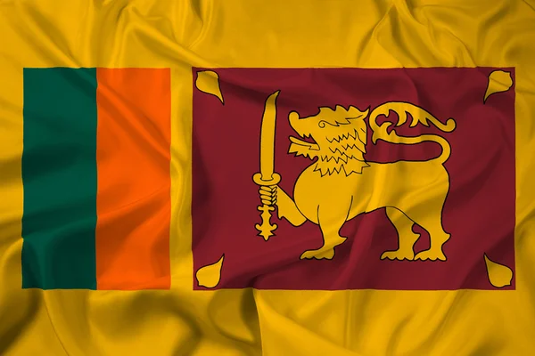 スリランカの旗を振ってください。 — ストック写真