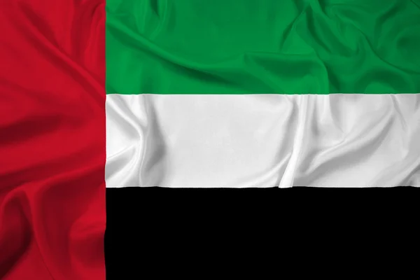 Wuivende vlag van de Verenigde Arabische Emiraten — Stockfoto