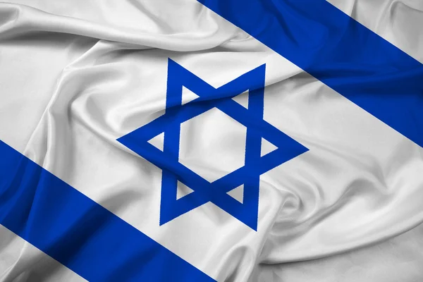 Ondeando bandera de Israel — Foto de Stock