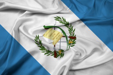 Waving Guatemala Flag clipart
