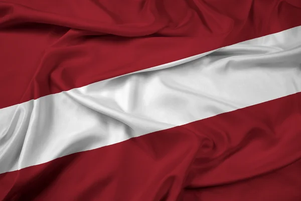 拉脱维亚旗帜 — 图库照片
