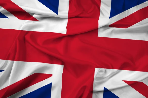 Waving United Kingdom Flag Royalty Free Stock Images