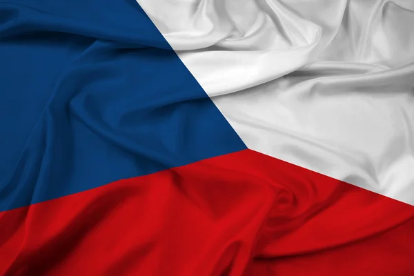 Waving Czech Republic Flag — Stock Photo, Image