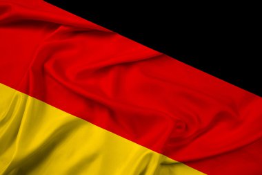 Almanya bayrağı sallayarak